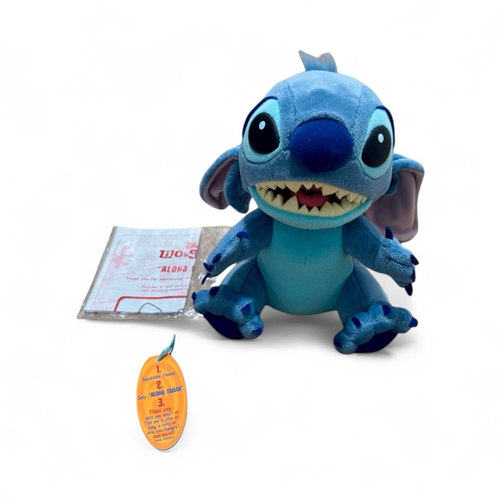 Vintage Disney Interactive Aloha Stitch Stuffed Animal Plush NO BOX